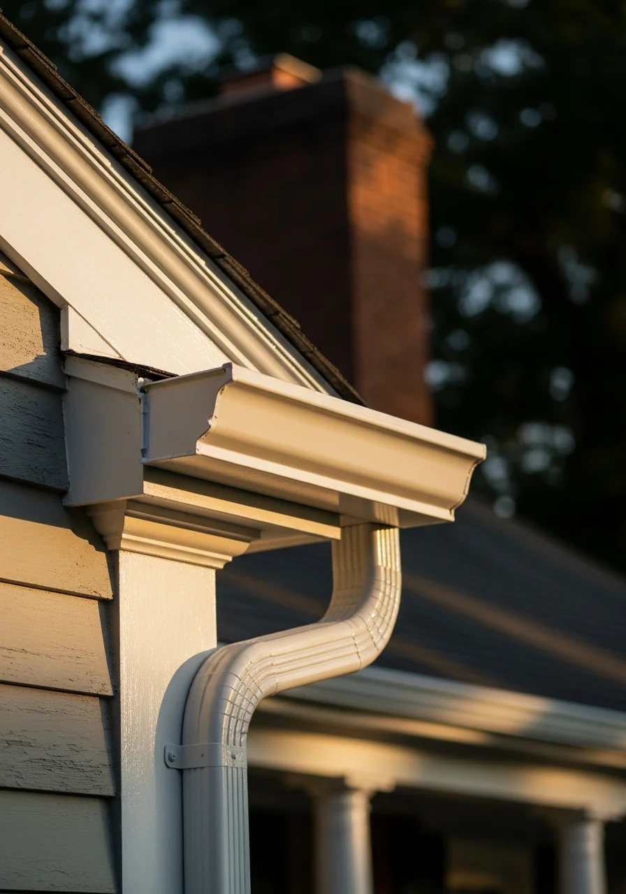 Close-up of a contractor's hands working on a detail of a Glen Allen property's exterior.